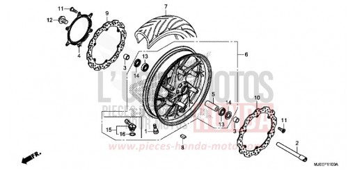 FRONT WHEEL CB650FAH de 2017